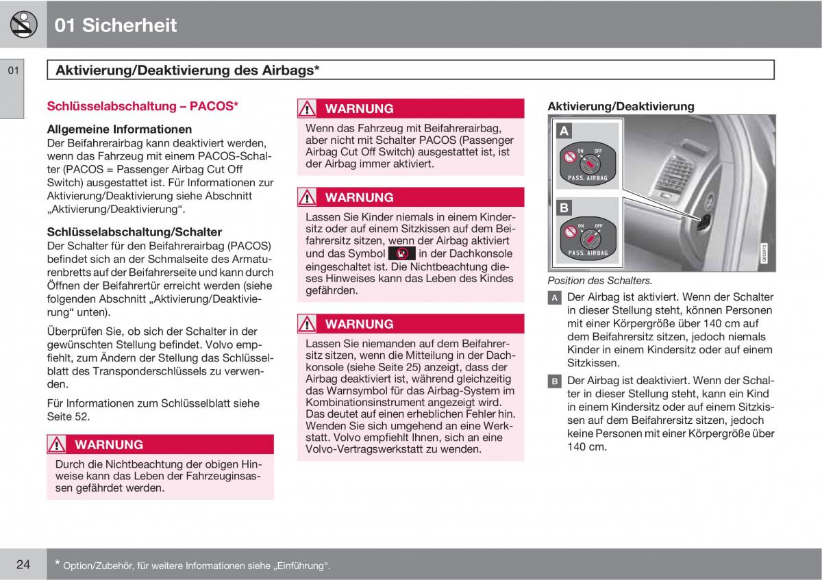 Volvo XC60 I 1 Handbuch / page 24