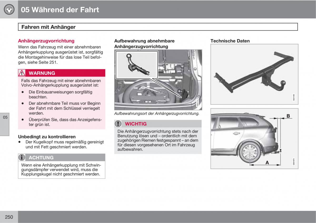 manual  Volvo XC60 I 1 Handbuch / page 250