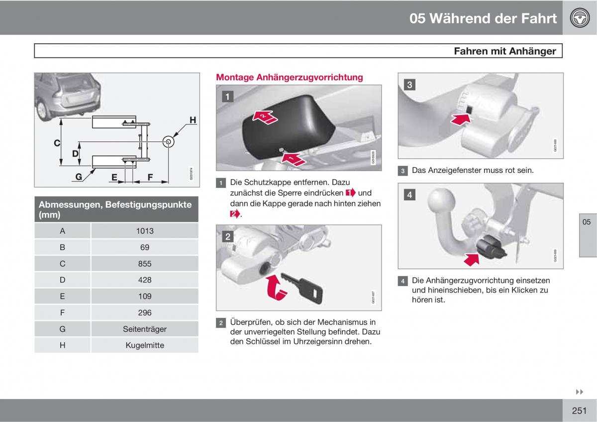 manual  Volvo XC60 I 1 Handbuch / page 251