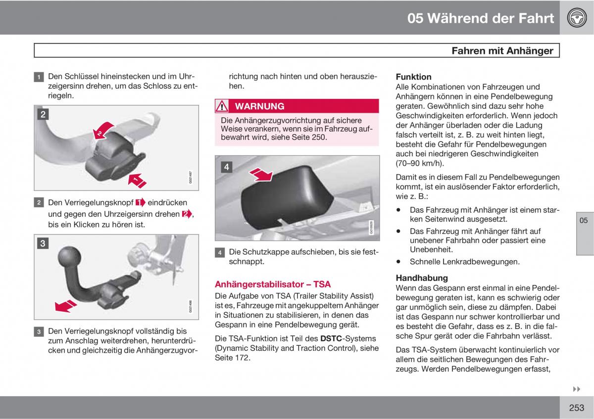 manual  Volvo XC60 I 1 Handbuch / page 253