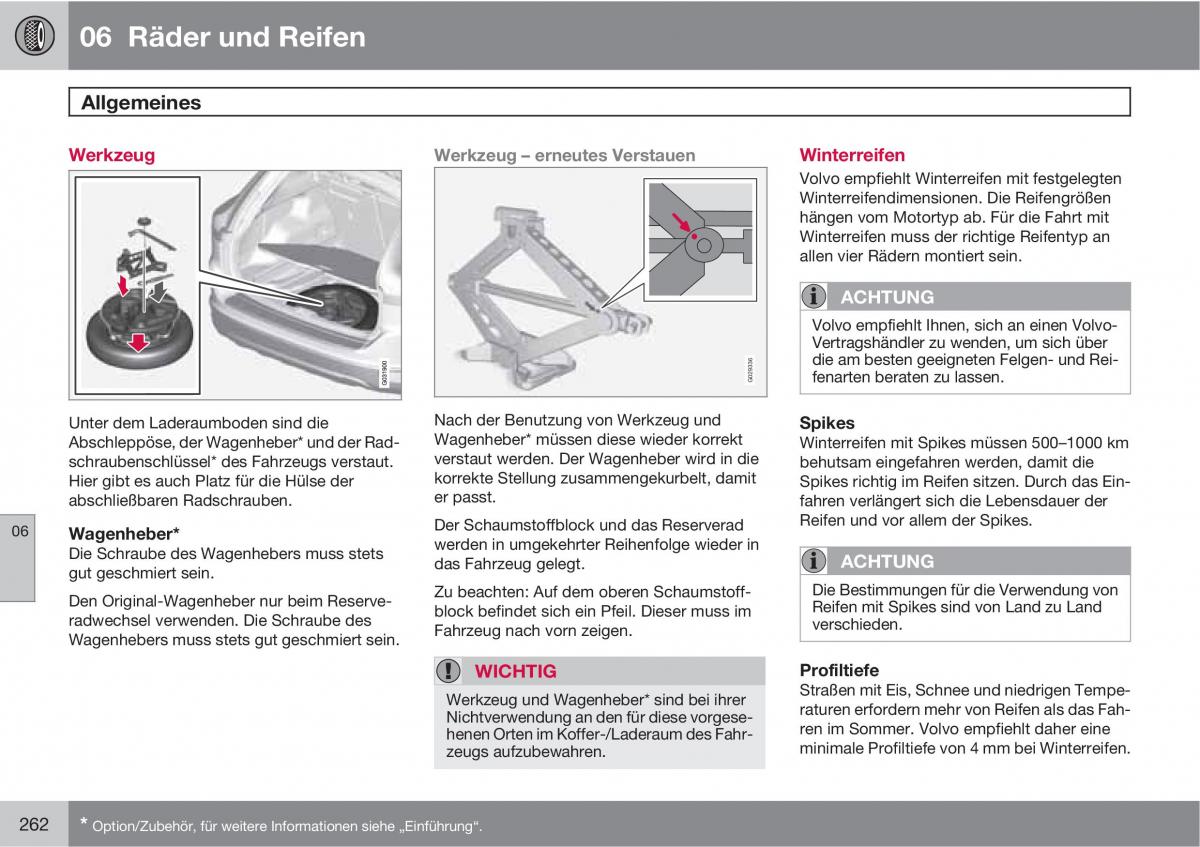 manual  Volvo XC60 I 1 Handbuch / page 262