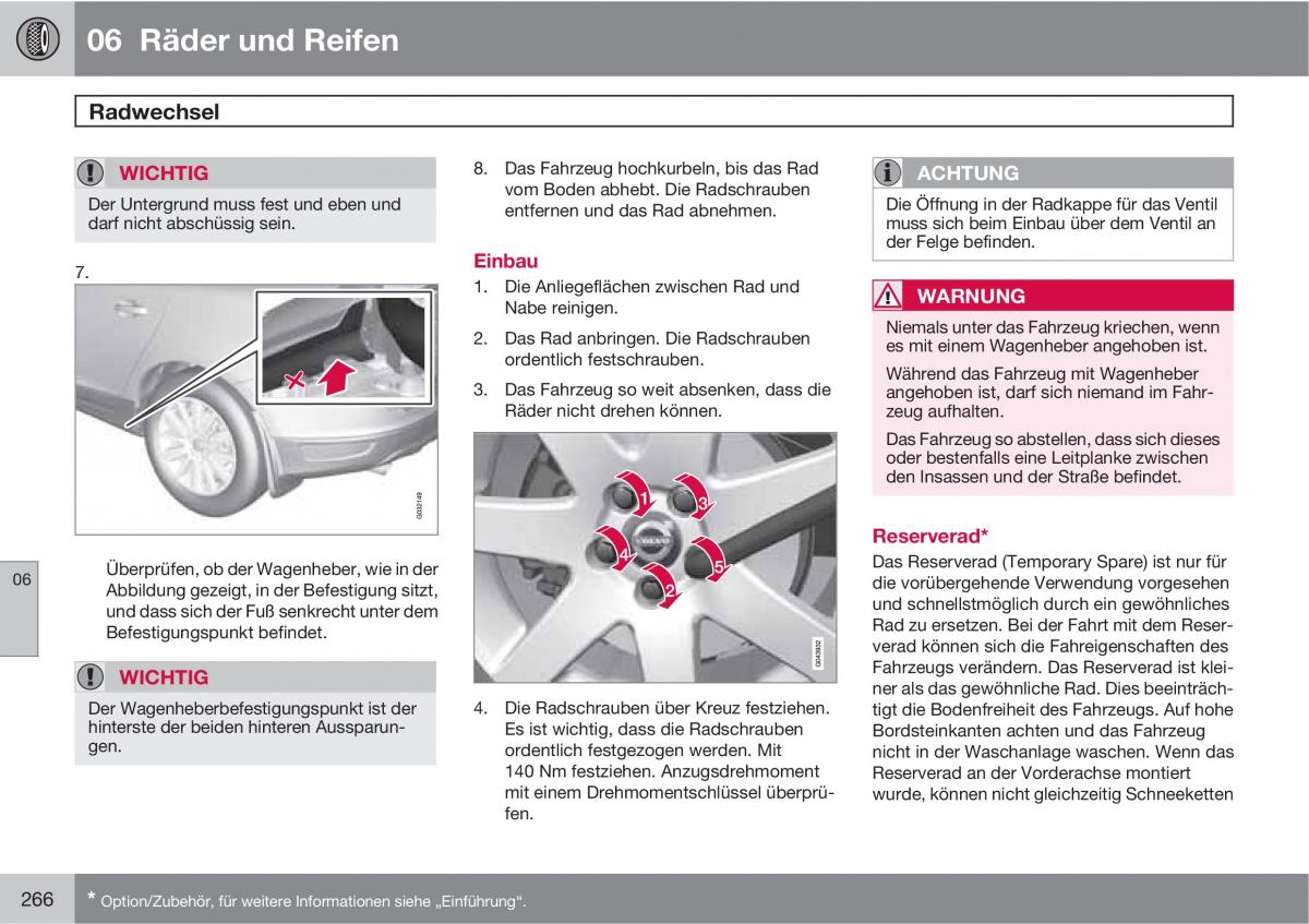 manual  Volvo XC60 I 1 Handbuch / page 266