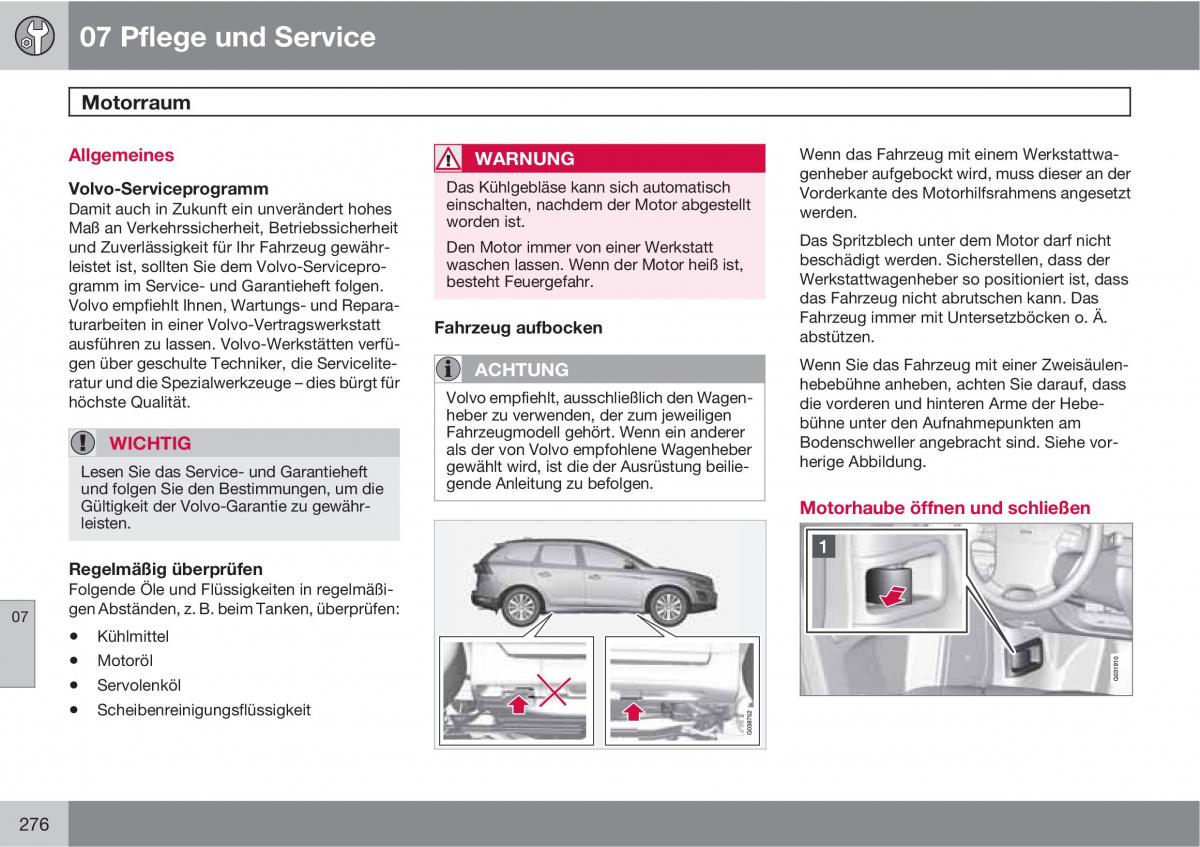 manual  Volvo XC60 I 1 Handbuch / page 276