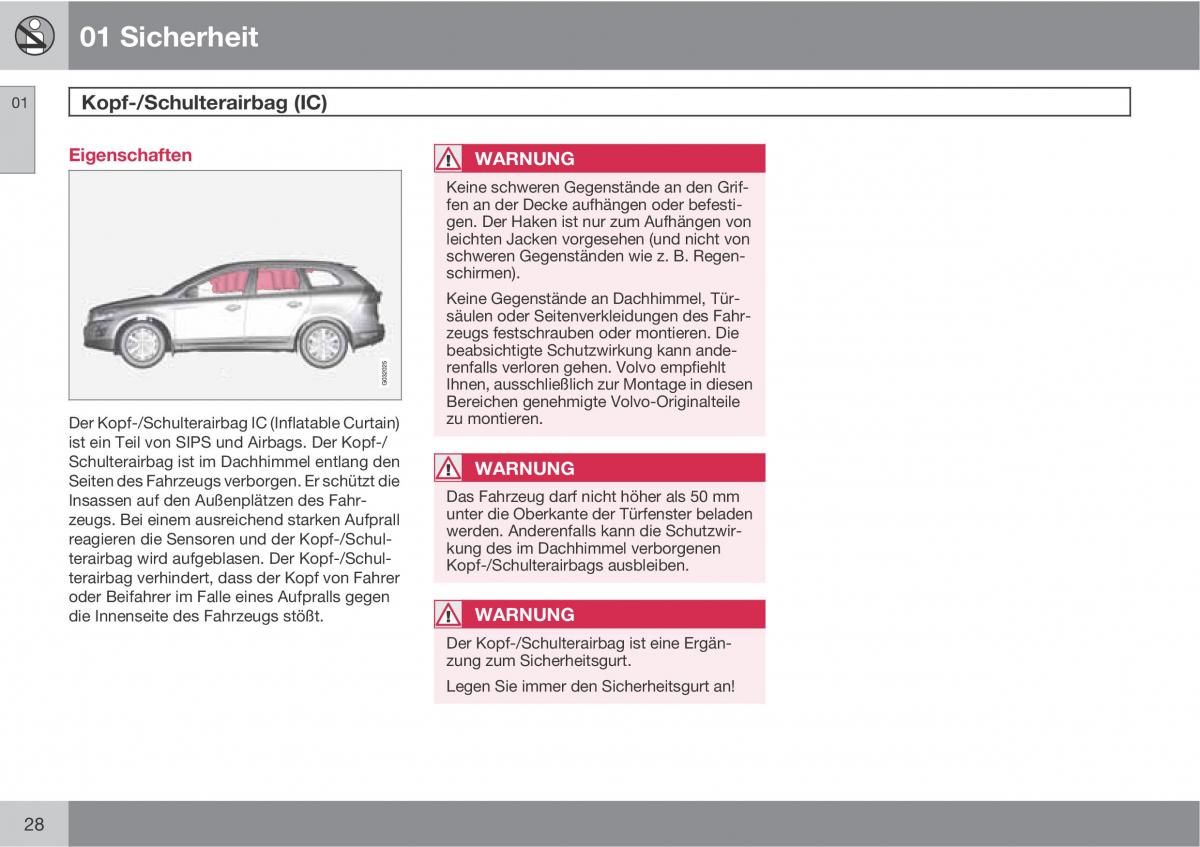 manual  Volvo XC60 I 1 Handbuch / page 28