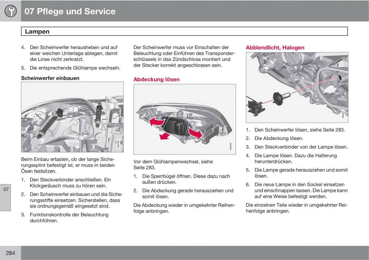 manual  Volvo XC60 I 1 Handbuch / page 284