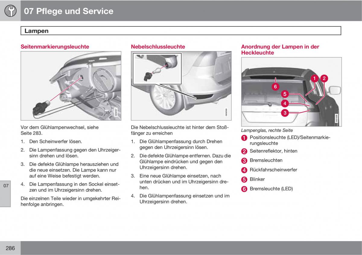 manual  Volvo XC60 I 1 Handbuch / page 286