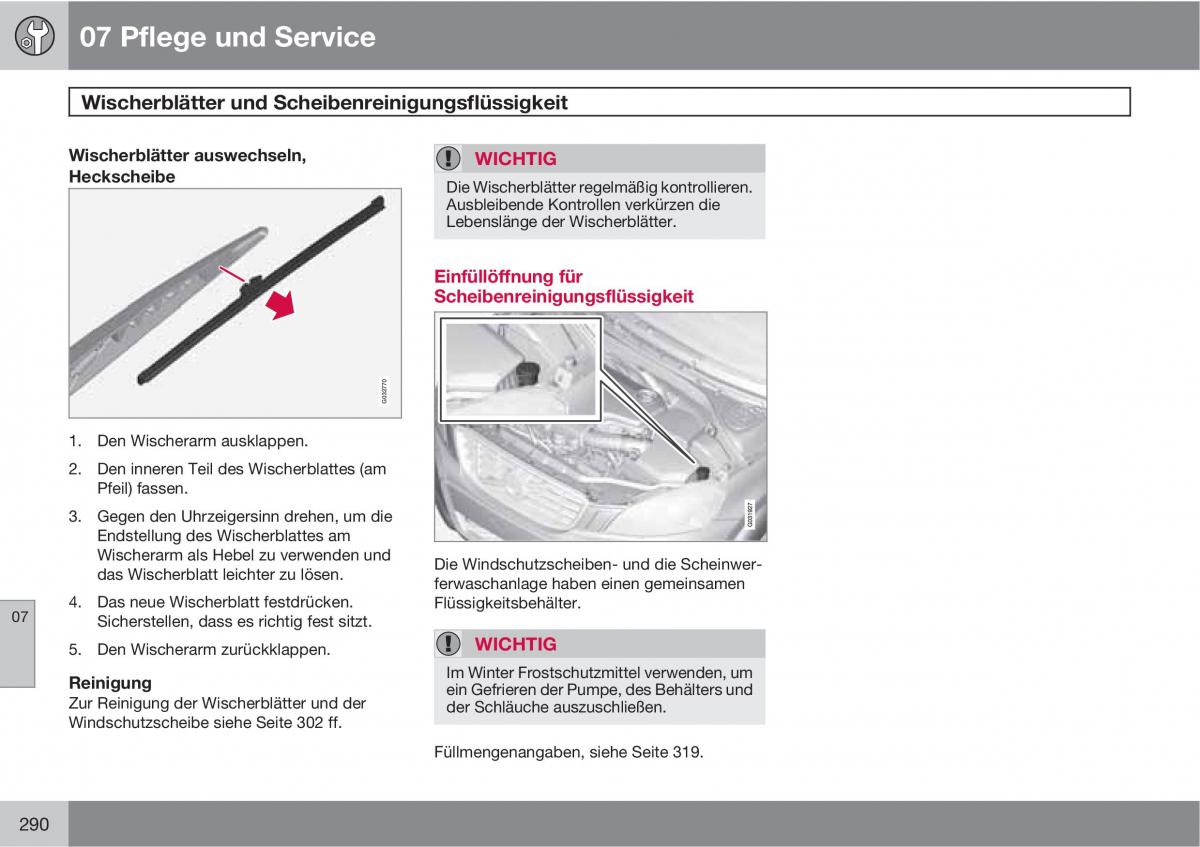 Volvo XC60 I 1 Handbuch / page 290