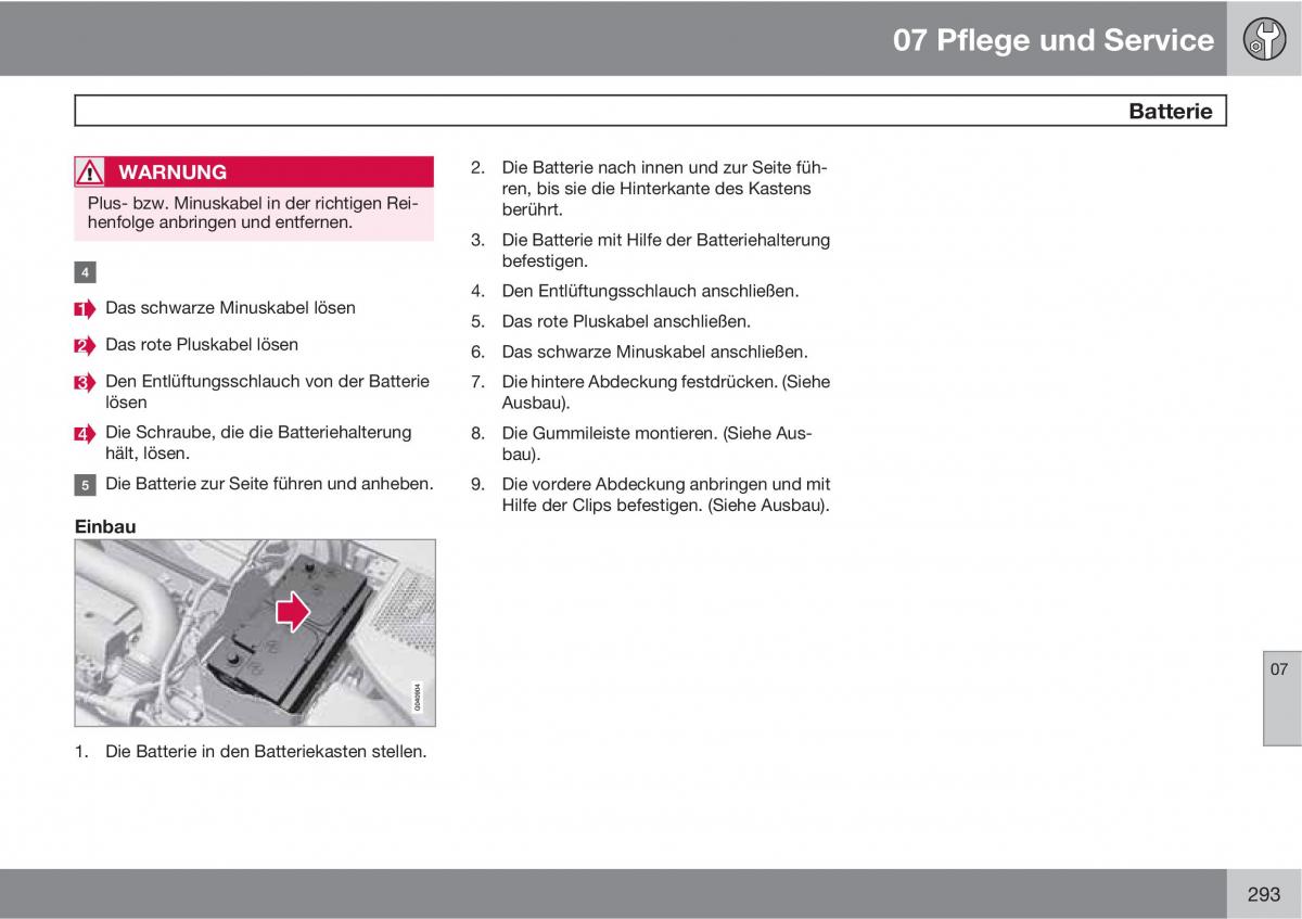 manual  Volvo XC60 I 1 Handbuch / page 293