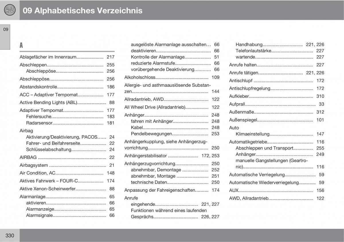 Volvo XC60 I 1 Handbuch / page 330