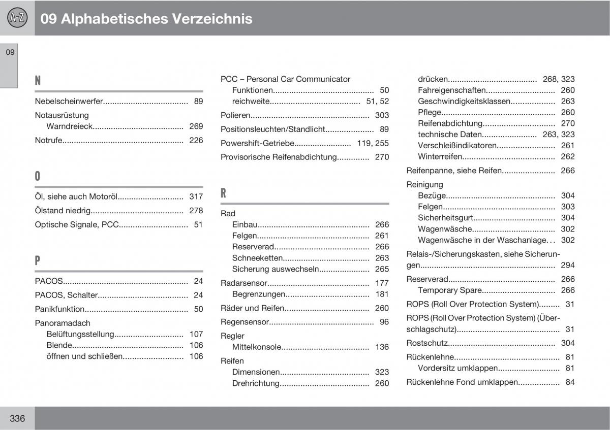 manual  Volvo XC60 I 1 Handbuch / page 336