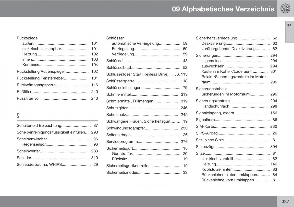 Volvo XC60 I 1 Handbuch / page 337