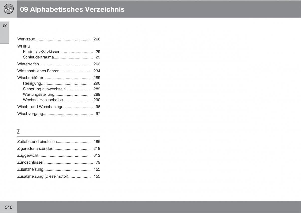 Volvo XC60 I 1 Handbuch / page 340