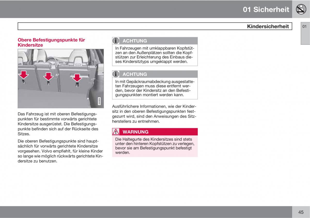 manual  Volvo XC60 I 1 Handbuch / page 45