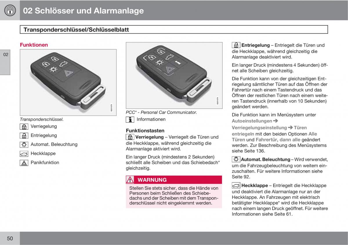 manual  Volvo XC60 I 1 Handbuch / page 50