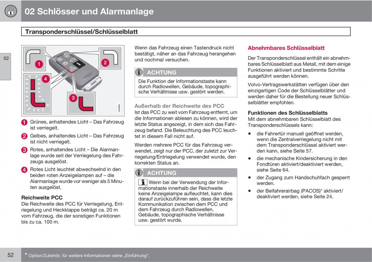 manual  Volvo XC60 I 1 Handbuch / page 52