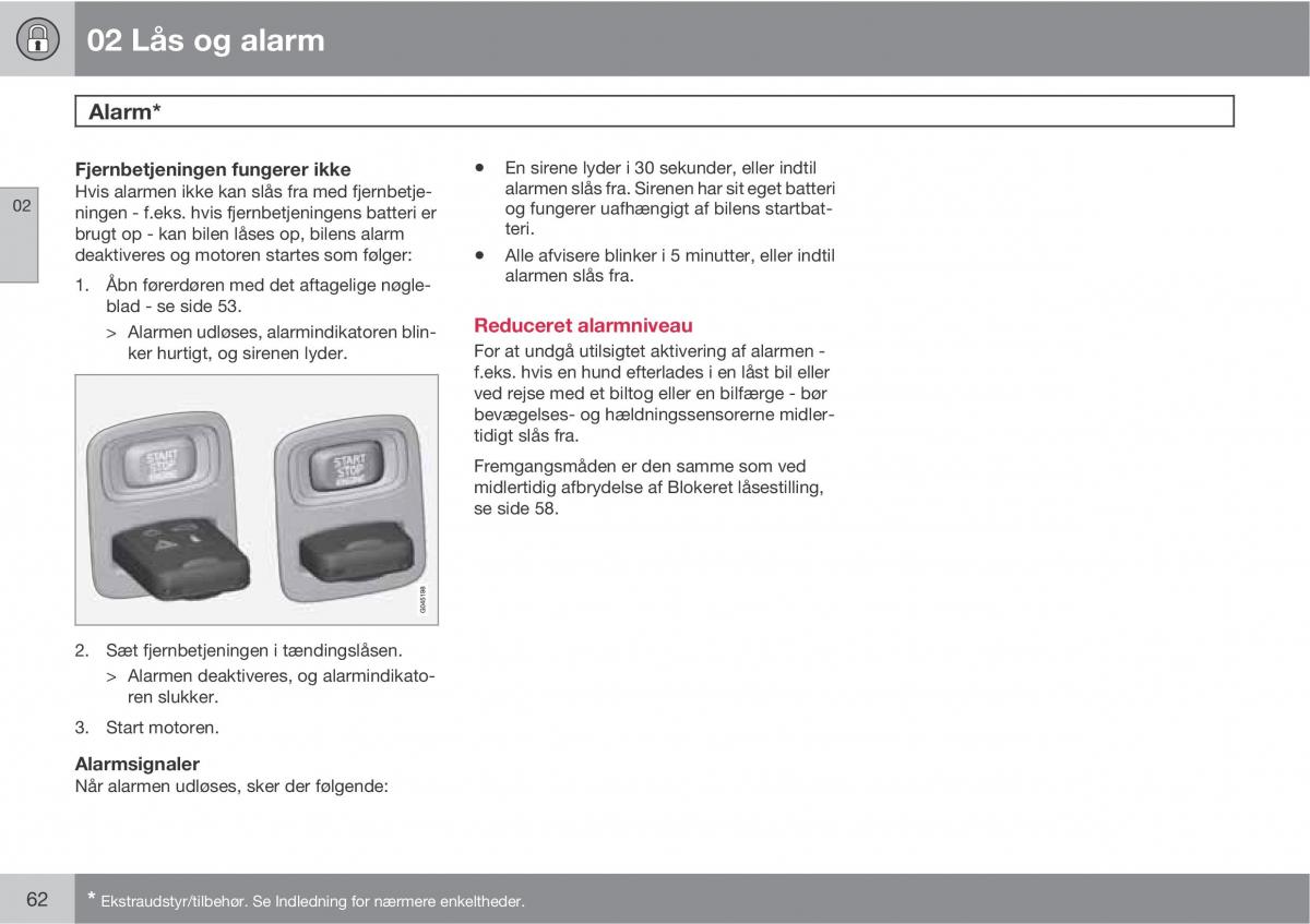 Volvo XC60 I 1 Bilens instruktionsbog / page 64