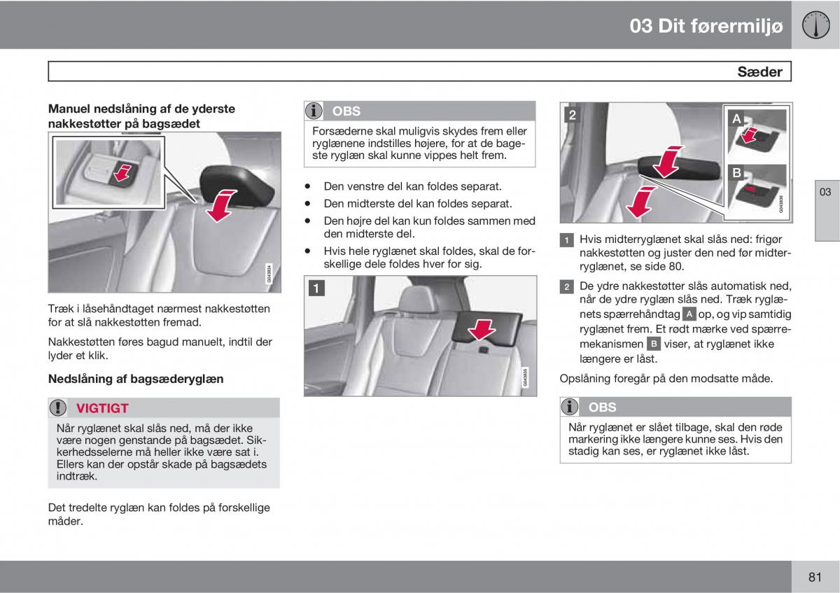 Volvo XC60 I 1 Bilens instruktionsbog / page 83