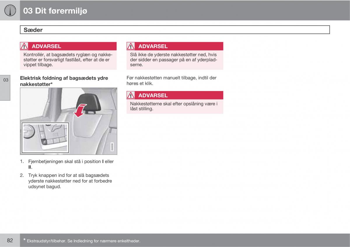 Volvo XC60 I 1 Bilens instruktionsbog / page 84