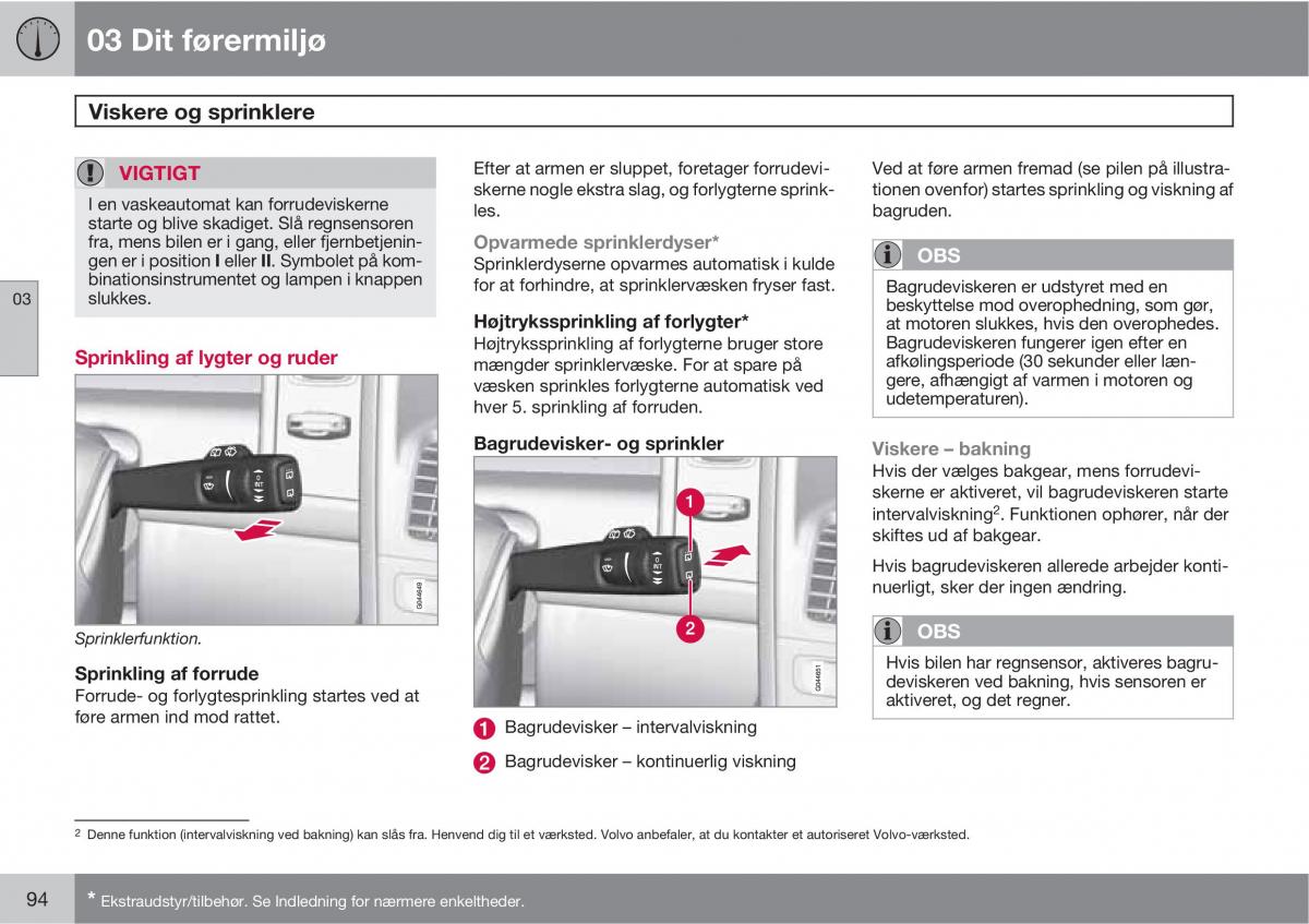 Volvo XC60 I 1 Bilens instruktionsbog / page 96