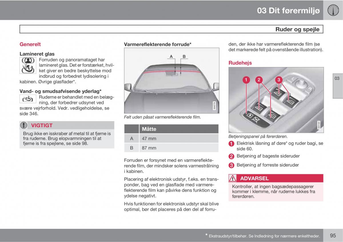 Volvo XC60 I 1 Bilens instruktionsbog / page 97