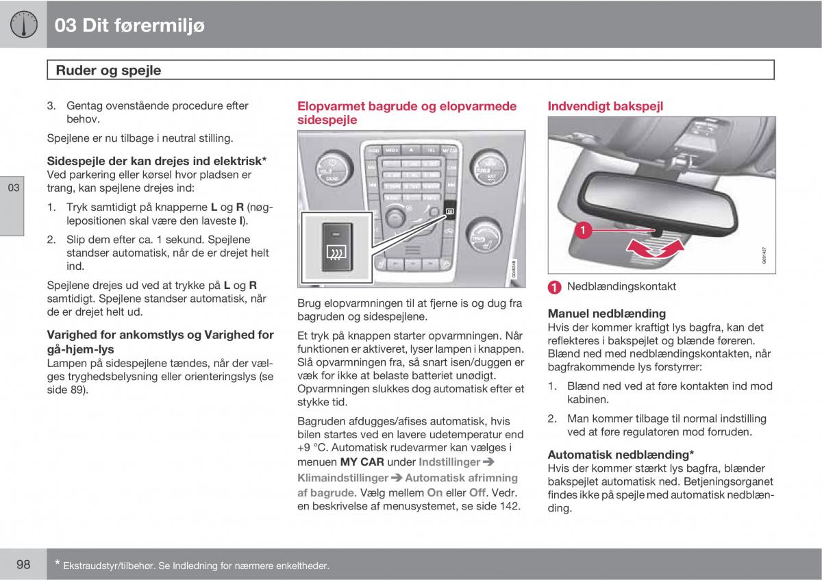 Volvo XC60 I 1 Bilens instruktionsbog / page 100