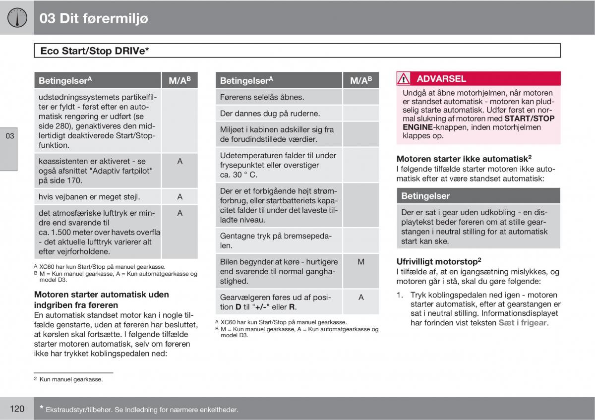 Volvo XC60 I 1 Bilens instruktionsbog / page 122