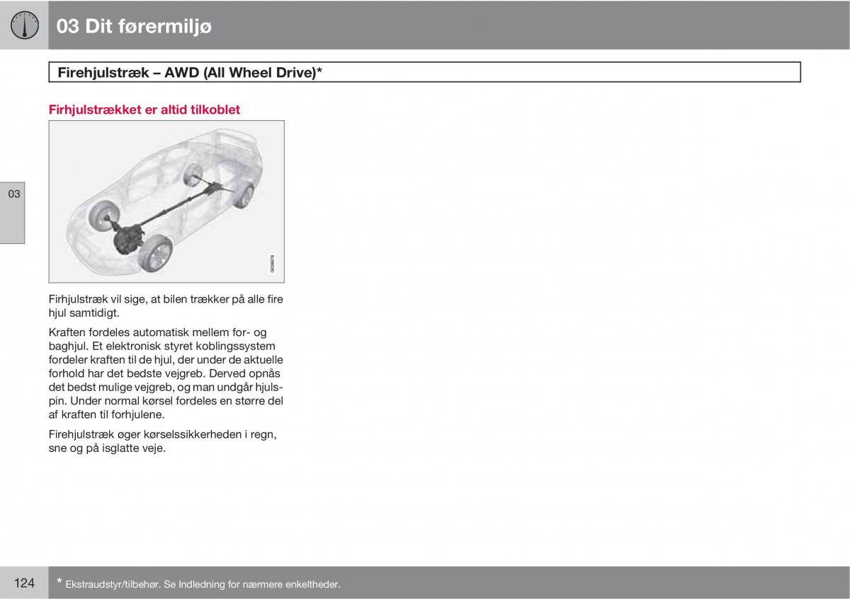 Volvo XC60 I 1 Bilens instruktionsbog / page 126