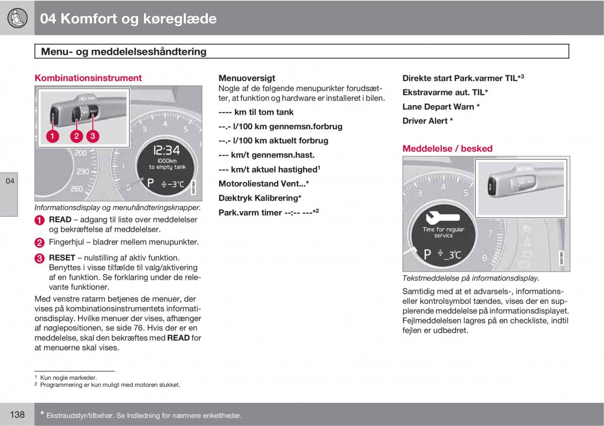 Volvo XC60 I 1 Bilens instruktionsbog / page 140