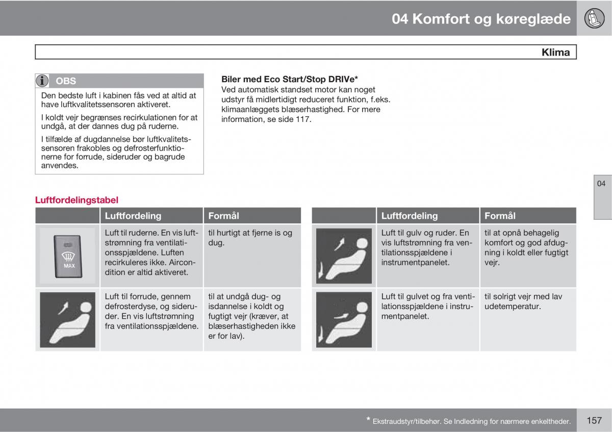 Volvo XC60 I 1 Bilens instruktionsbog / page 159