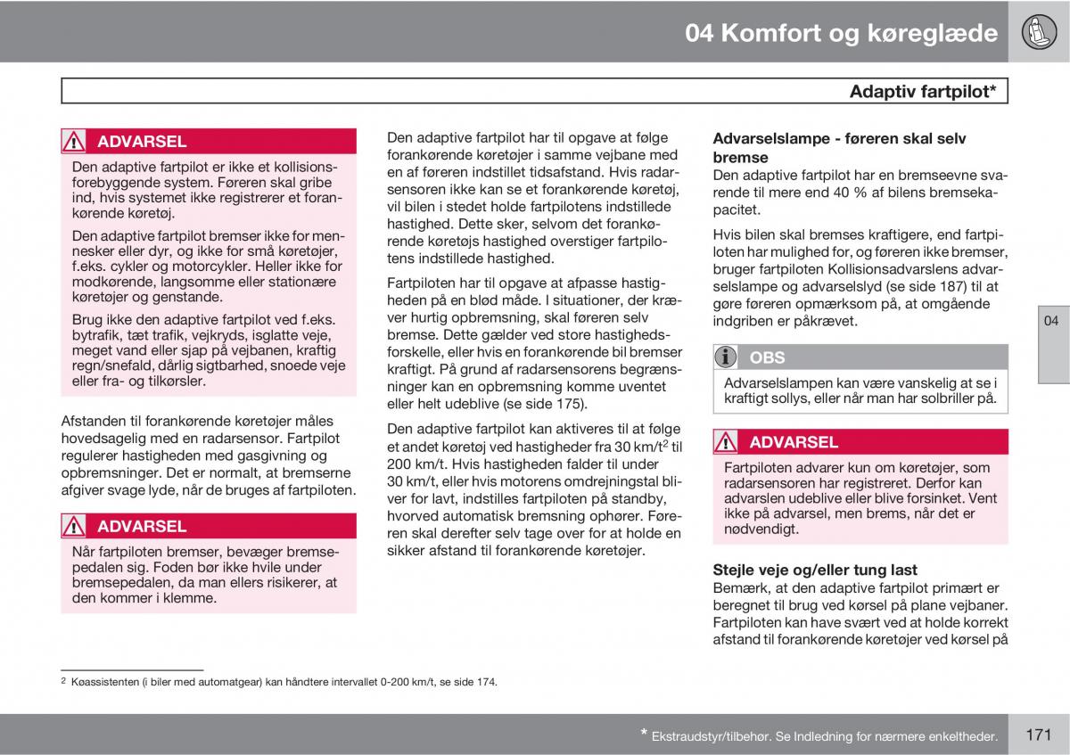 Volvo XC60 I 1 Bilens instruktionsbog / page 173