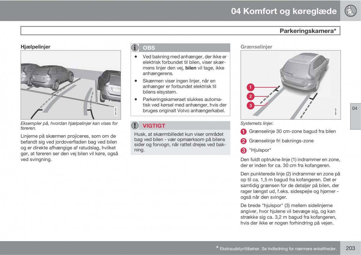 Volvo XC60 I 1 Bilens instruktionsbog / page 205