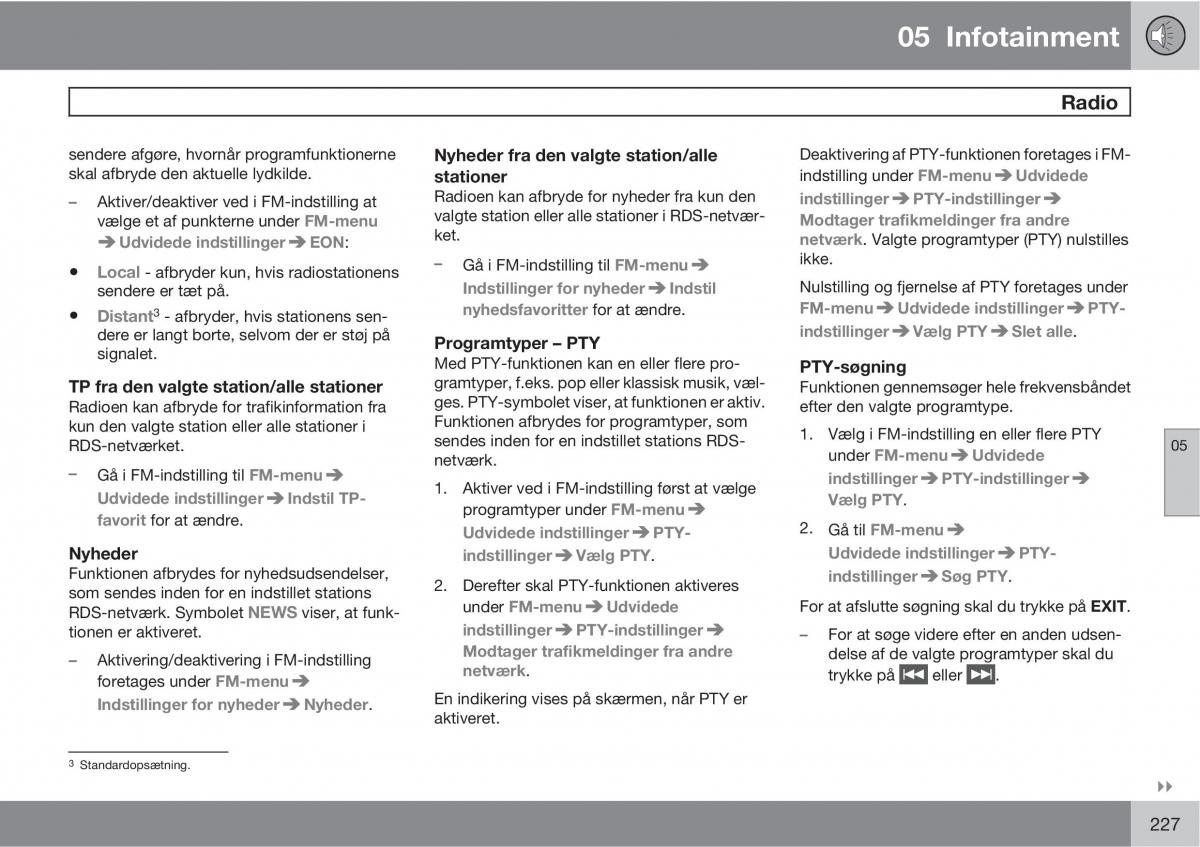 Volvo XC60 I 1 Bilens instruktionsbog / page 229