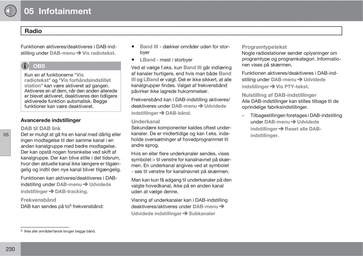 Volvo XC60 I 1 Bilens instruktionsbog / page 232