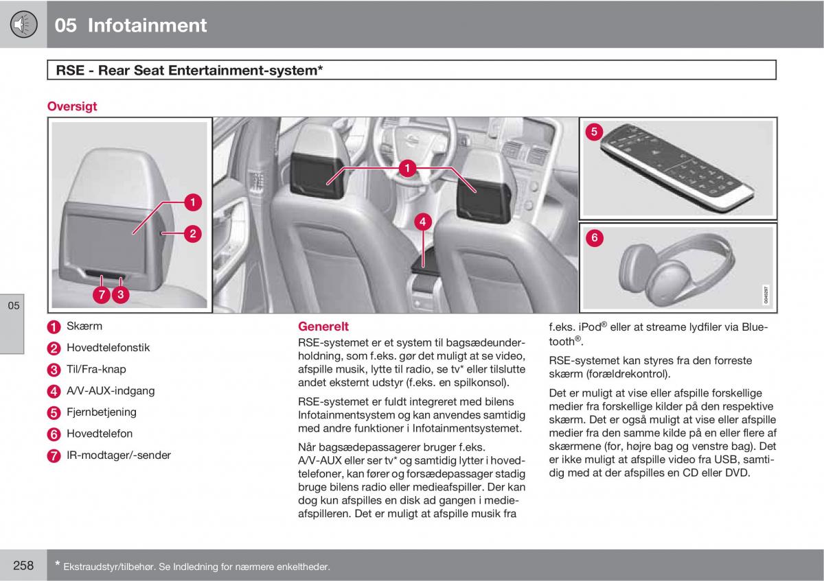 Volvo XC60 I 1 Bilens instruktionsbog / page 260