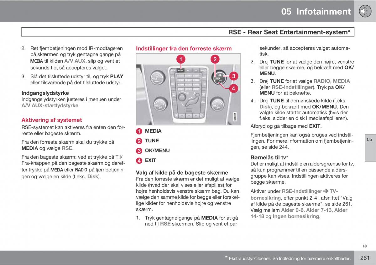 Volvo XC60 I 1 Bilens instruktionsbog / page 263