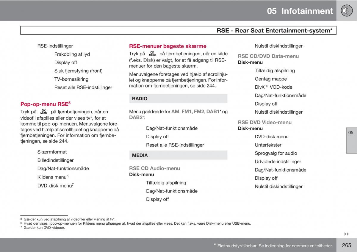 Volvo XC60 I 1 Bilens instruktionsbog / page 267