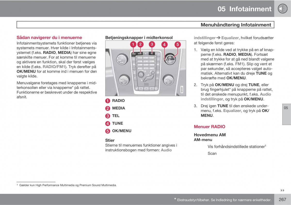 Volvo XC60 I 1 Bilens instruktionsbog / page 269