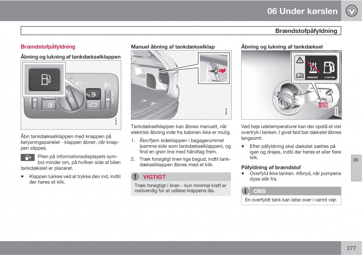 Volvo XC60 I 1 Bilens instruktionsbog / page 279