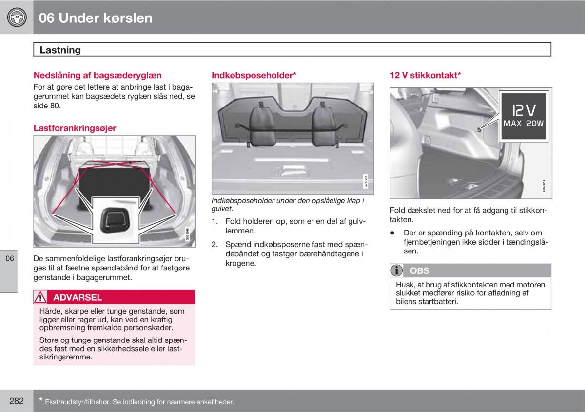 Volvo XC60 I 1 Bilens instruktionsbog / page 284