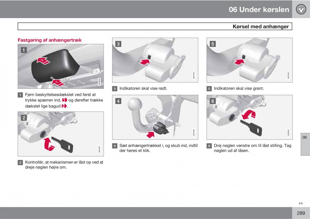 Volvo XC60 I 1 Bilens instruktionsbog / page 291