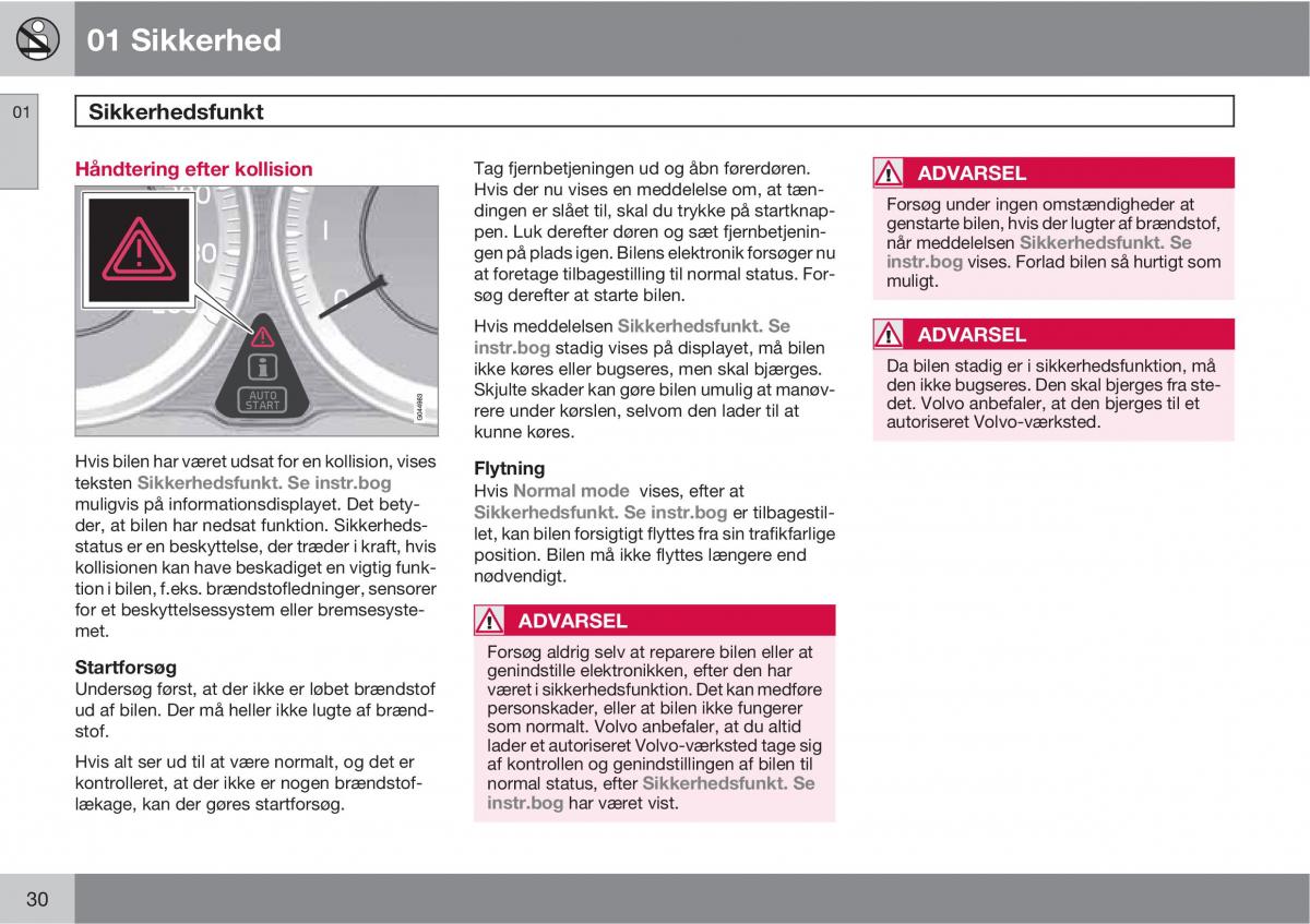 Volvo XC60 I 1 Bilens instruktionsbog / page 32