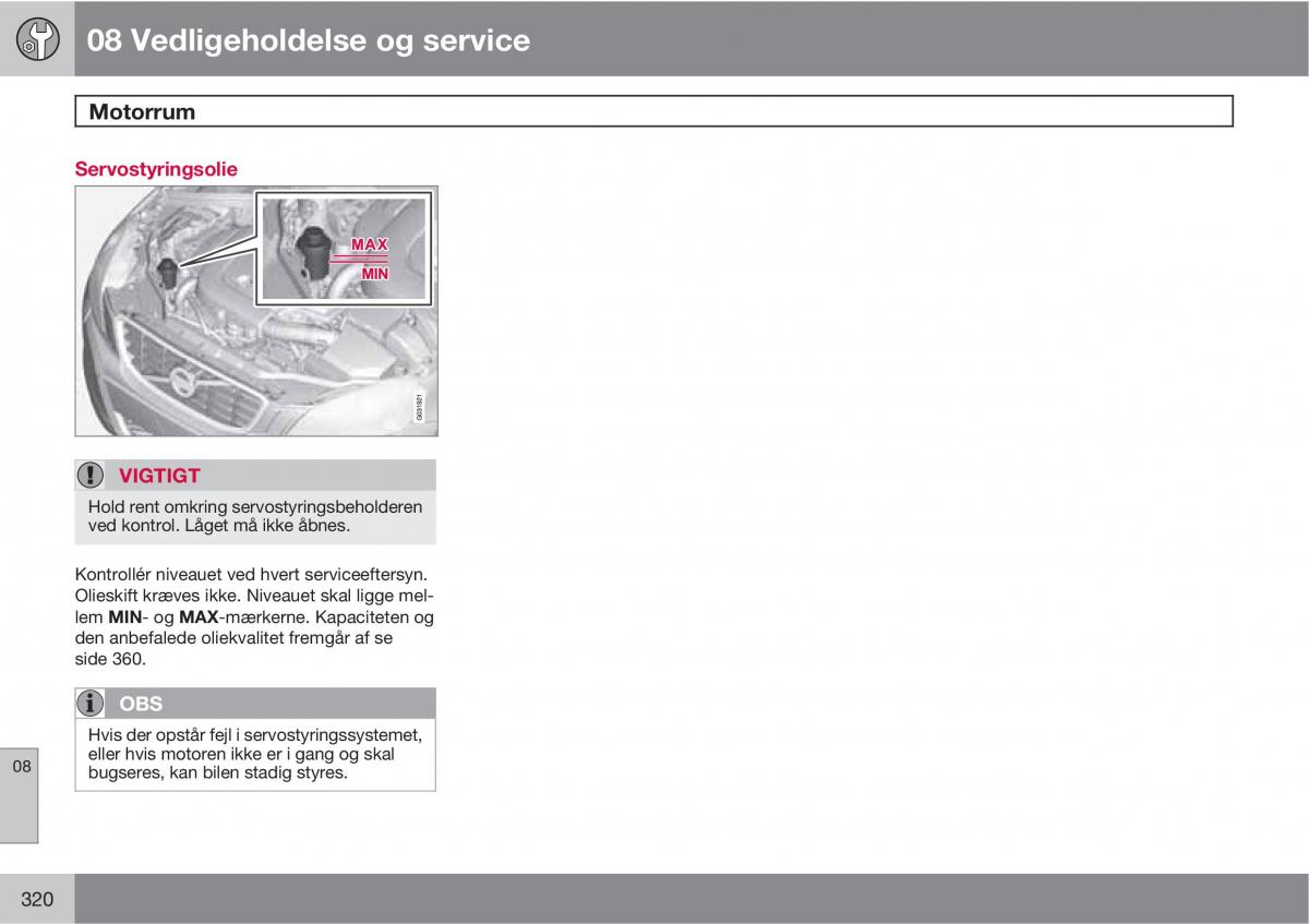 Volvo XC60 I 1 Bilens instruktionsbog / page 322