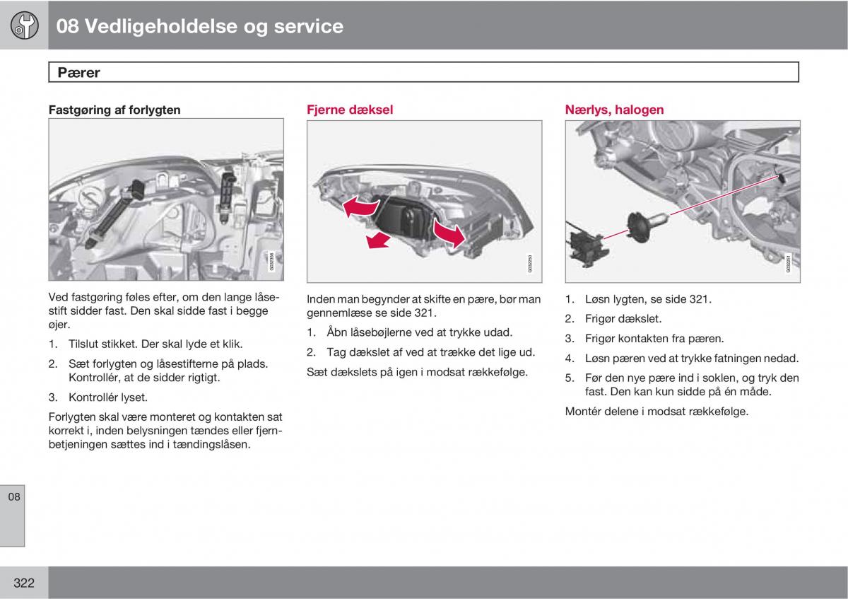 Volvo XC60 I 1 Bilens instruktionsbog / page 324