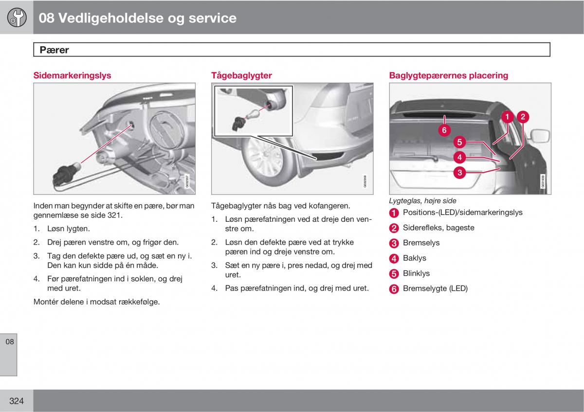 Volvo XC60 I 1 Bilens instruktionsbog / page 326