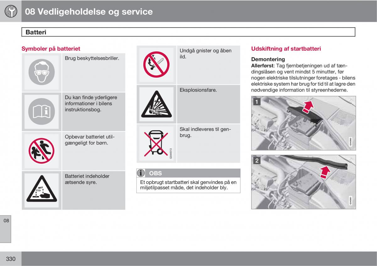 Volvo XC60 I 1 Bilens instruktionsbog / page 332