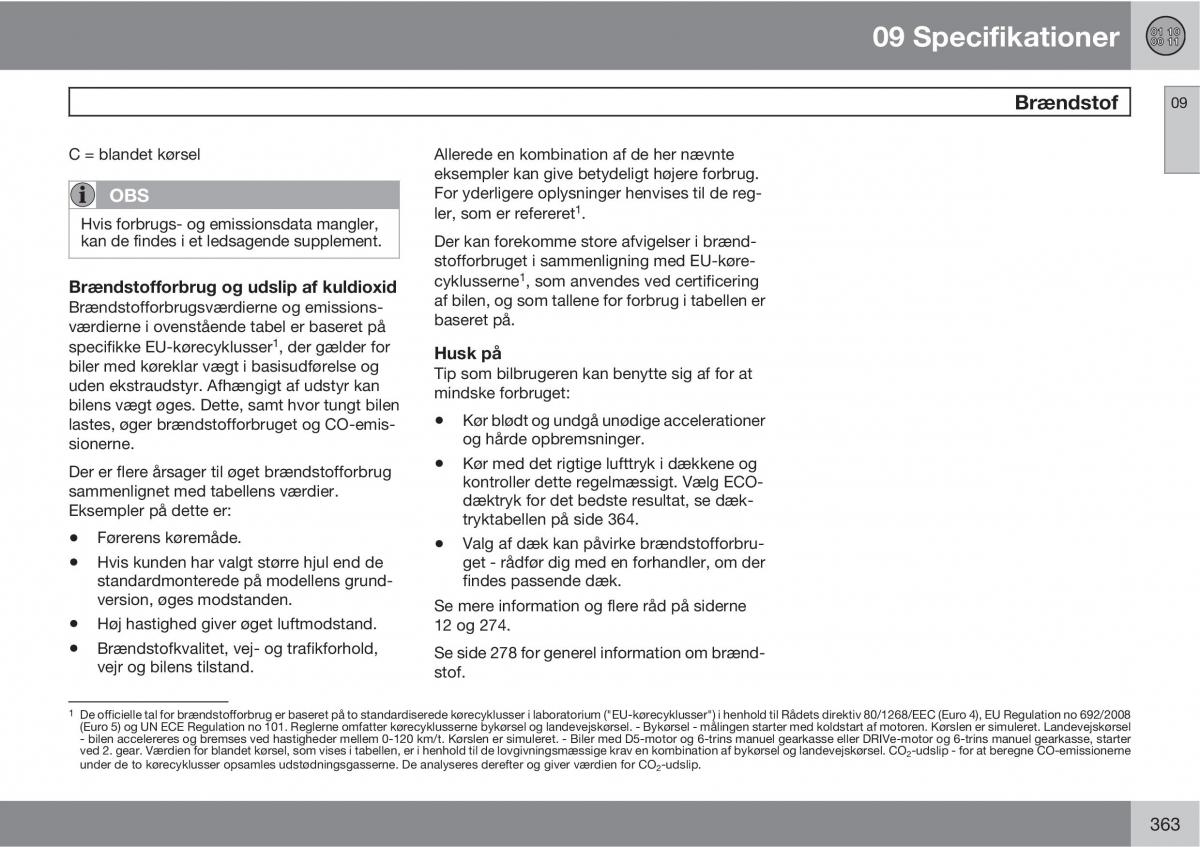 Volvo XC60 I 1 Bilens instruktionsbog / page 365