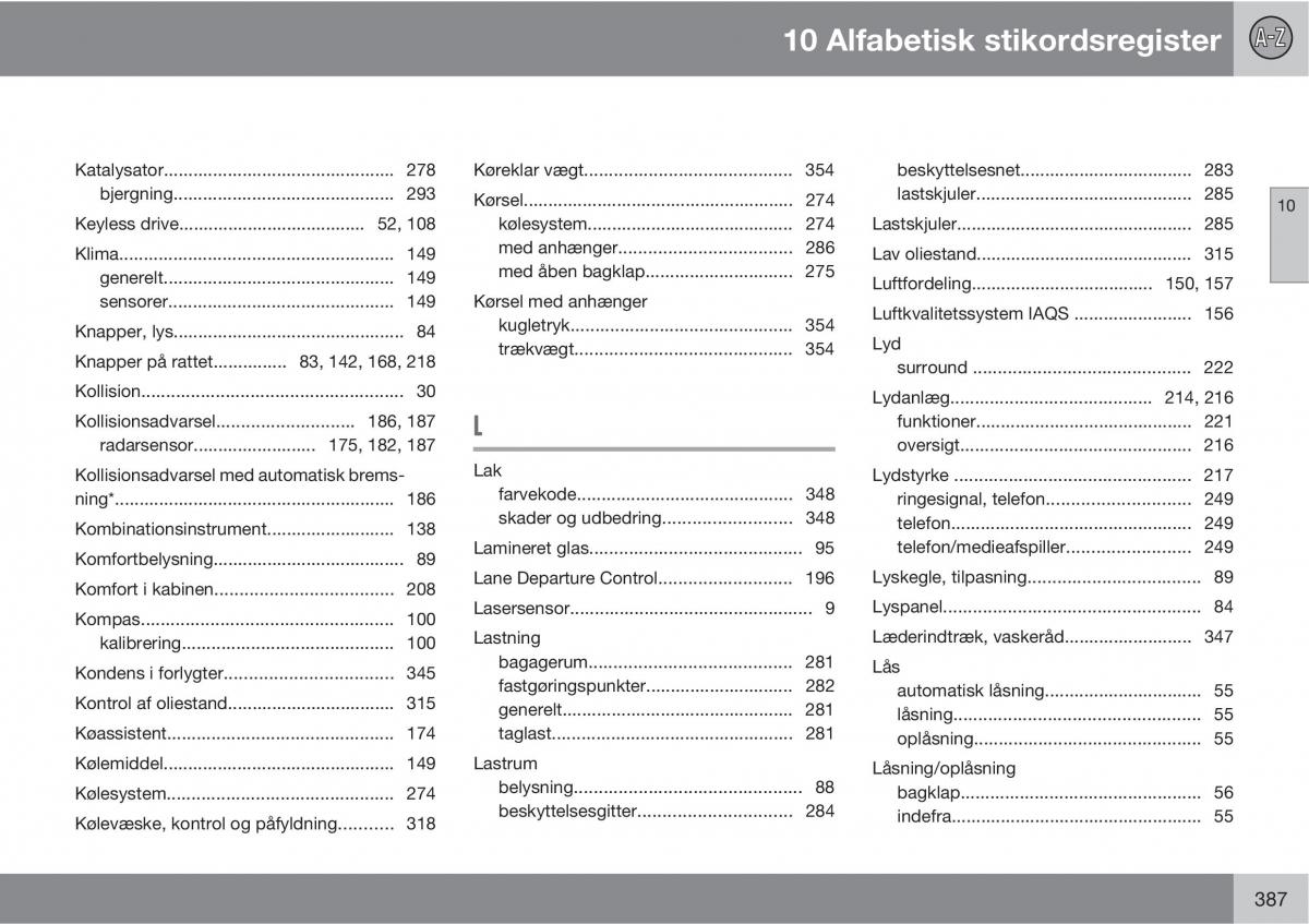 Volvo XC60 I 1 Bilens instruktionsbog / page 389