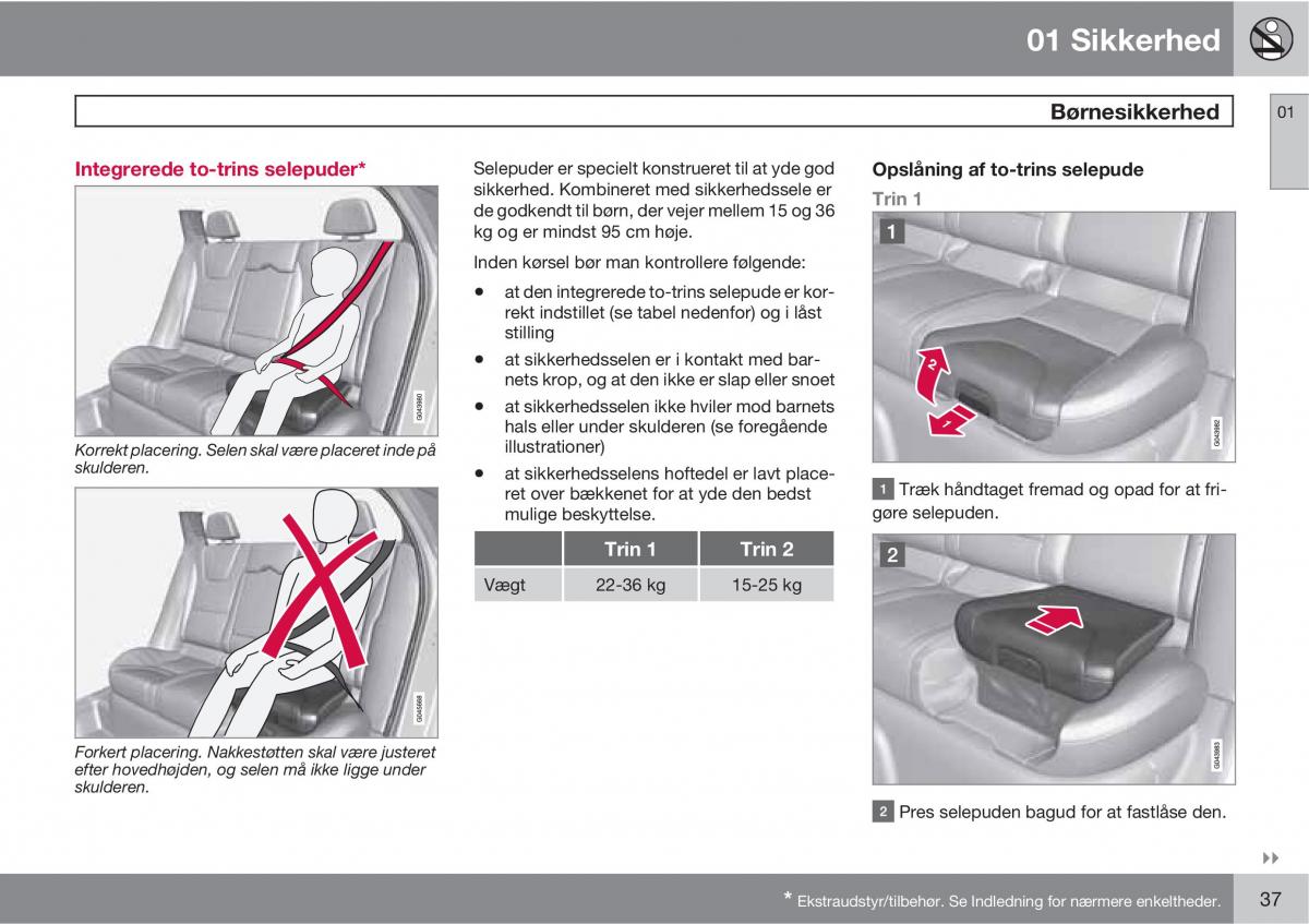 Volvo XC60 I 1 Bilens instruktionsbog / page 39