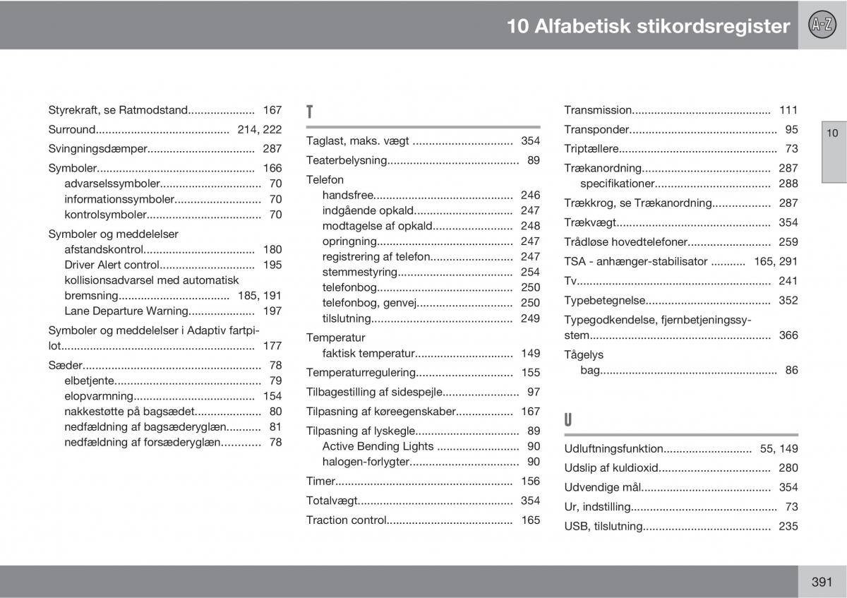 Volvo XC60 I 1 Bilens instruktionsbog / page 393