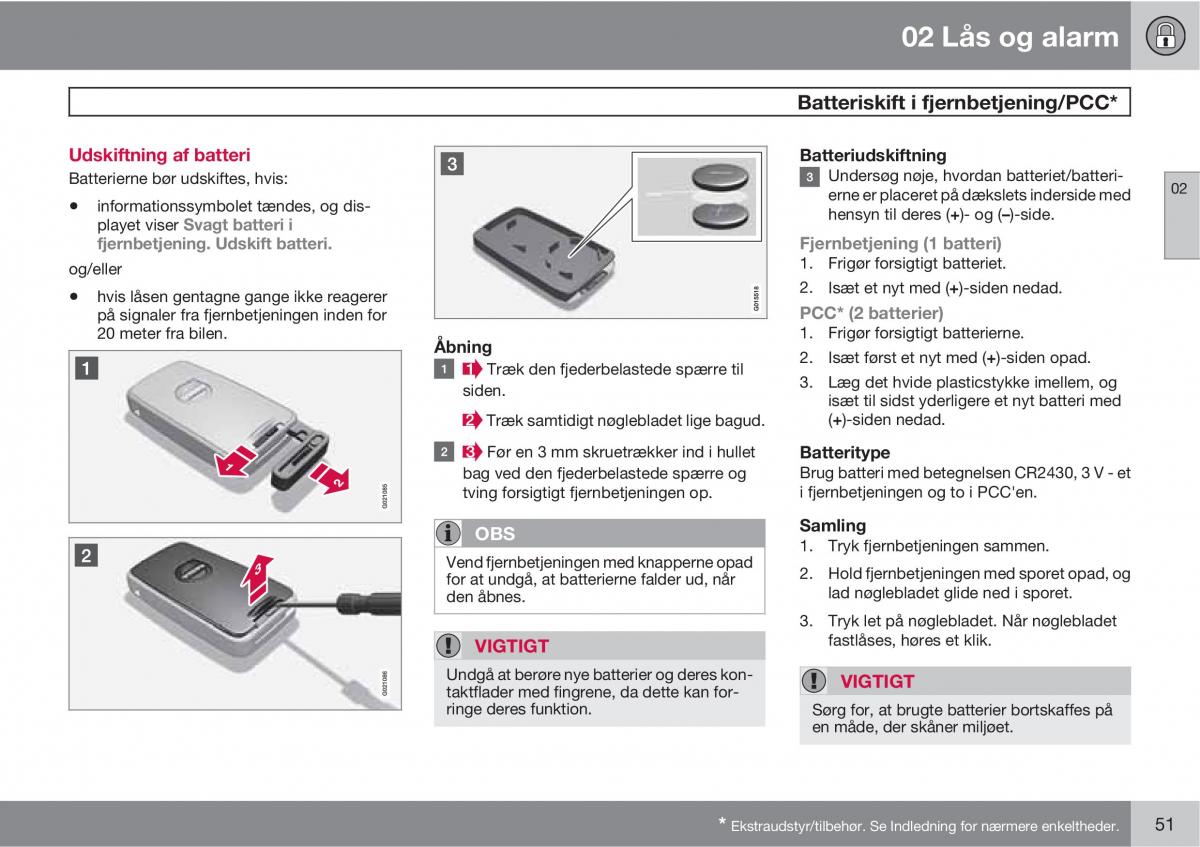 Volvo XC60 I 1 Bilens instruktionsbog / page 53